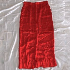 Red Midi Skirt